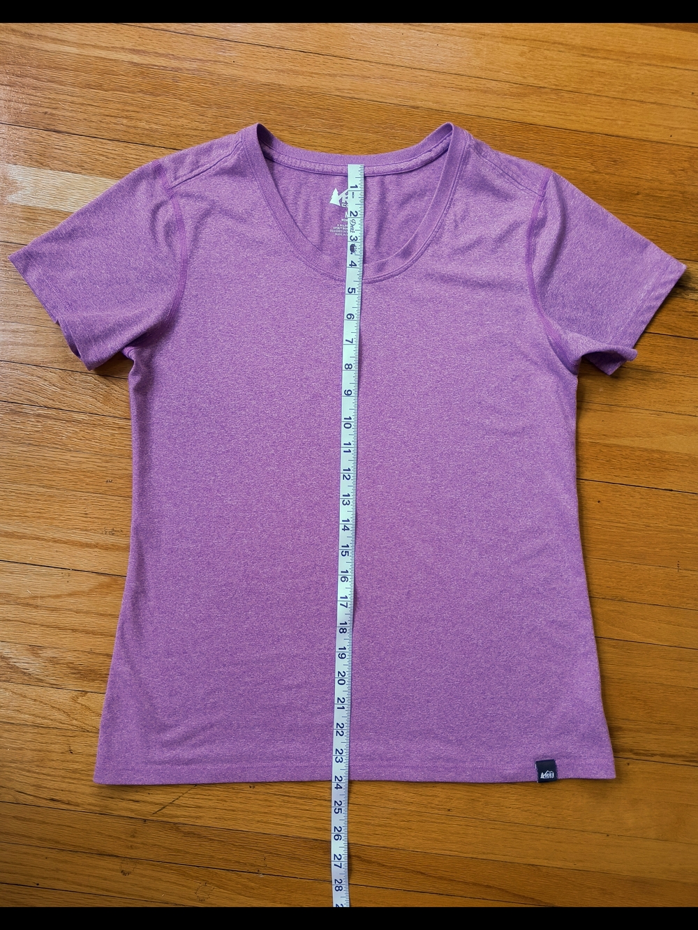 REI Co-op Women's Heathered Raspberry Performance Tee - Picture 5 of 7